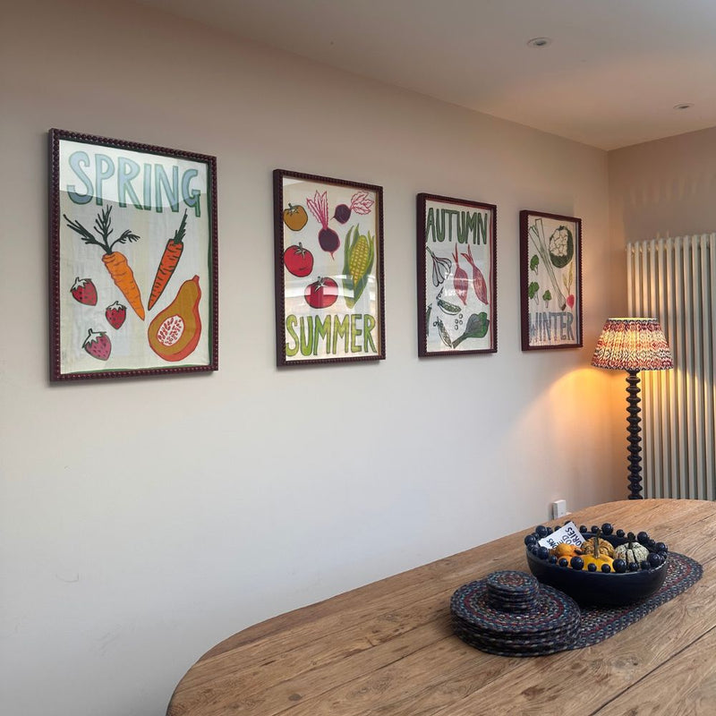 framed tea towels